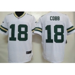 Nike Green Bay Packers #18 Randall Cobb White Elite Jersey