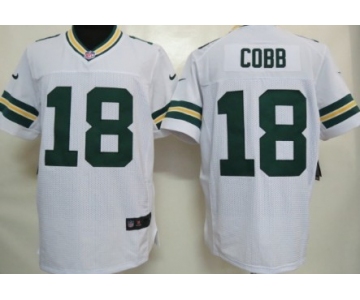 Nike Green Bay Packers #18 Randall Cobb White Elite Jersey