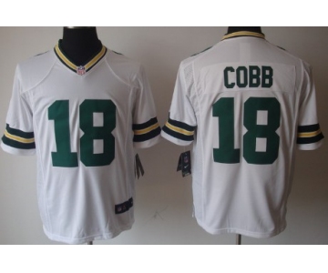 Nike Green Bay Packers #18 Randall Cobb White Game Jersey