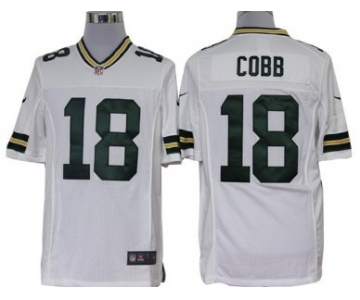 Nike Green Bay Packers #18 Randall Cobb White Limited Jersey