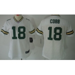 Nike Green Bay Packers #18 Randall Cobb White Limited Womens Jersey