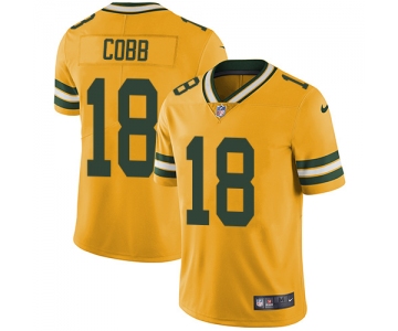 Nike Green Bay Packers #18 Randall Cobb Yellow Men's Stitched NFL Limited Rush Jersey