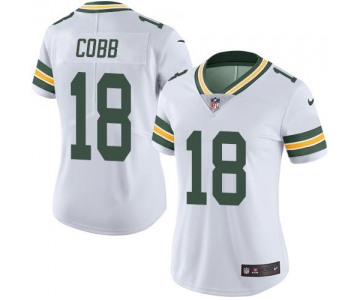 Nike Packers #18 Randall Cobb White Women's Stitched NFL Limited Rush Jersey