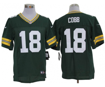 Size 60 4XL-Randall Cobb Green Bay Packers #18 Green Stitched Nike Elite NFL Jerseys