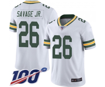 Nike Packers #26 Darnell Savage Jr. White Men's Stitched NFL 100th Season Vapor Limited Jersey