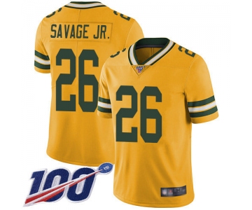 Nike Packers #26 Darnell Savage Jr. Yellow Men's Stitched NFL Limited Rush 100th Season Jersey