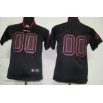 Kids' Nike Houston Texans Customized Lights Out Black Elite Jersey