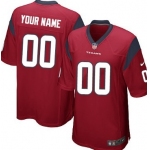Kids' Nike Houston Texans Customized Red Game Jersey