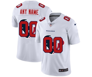 Nike Houston Texans Customized White Team Big Logo Vapor Untouchable Limited Jersey
