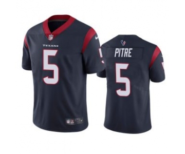 Men's Houston Texans #5 Jalen Pitre Navy Vapor Untouchable Limited Stitched Jersey