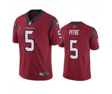 Men's Houston Texans #5 Jalen Pitre Red Vapor Untouchable Limited Stitched Jersey