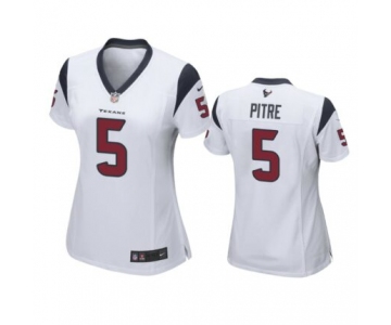 Women’s Houston Texans #5 Jalen Pitre White Game Jersey