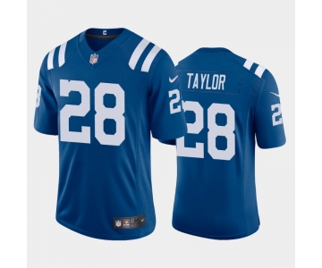 Men's Indianapolis Colts #28 Jonathan Taylor 2020 NFL Draft Vapor Limited Royal Nike Jersey