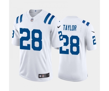 Men's Indianapolis Colts #28 Jonathan Taylor 2020 NFL Draft Vapor Limited White Nike Jersey