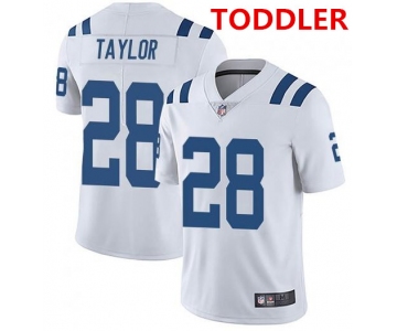 Toddler indianapolis colts #28 jonathan taylor white stitched nike jersey