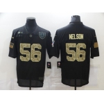 Men's Indianapolis Colts #56 Quenton Nelson Black Camo 2020 Salute To Service Stitched NFL Nike Limited Jersey