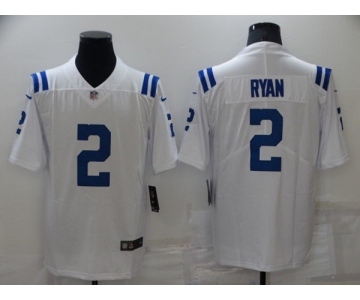 Men's Indianapolis Colts #2 Matt Ryan White Stitched Jersey