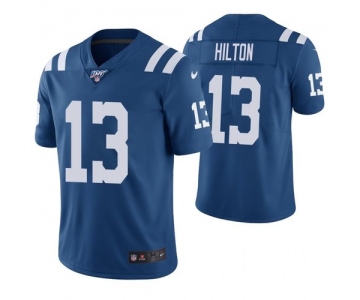 Nike Colts 13 T.Y. Hilton Blue 100th Season Vapor Untouchable Limited Jersey