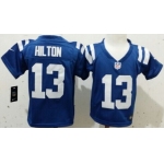 Nike Indianapolis Colts #13 T.Y. Hilton Blue Toddlers Jersey