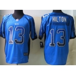 Nike Indianapolis Colts #13 T.Y. Hilton Drift Fashion Blue Elite Jersey