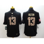 Nike Indianapolis Colts #13 T.Y. Hilton Salute to Service Black Limited Jersey