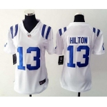 Women's Indianapolis Colts #13 T.Y. Hilton White Road NFL Nike Game Jersey