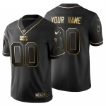 Indianapolis Colts Custom Men's Nike Black Golden Limited NFL 100 Jersey