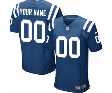 Men's Nike Indianapolis Colts Customized Blue Elite Jersey