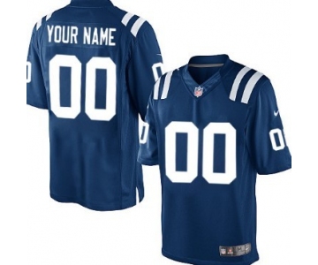 Men's Nike Indianapolis Colts Customized Blue Limited Jersey