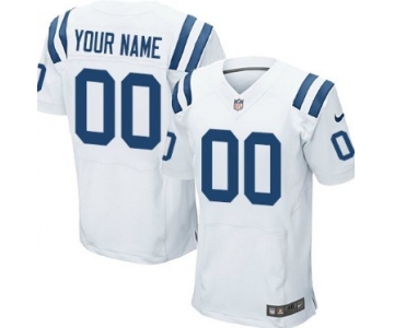 Men's Nike Indianapolis Colts Customized White Elite Jersey