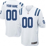 Men's Nike Indianapolis Colts Customized White Game Jersey