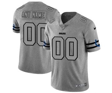 Nike Colts Customized 2019 Gray Gridiron Gray Vapor Untouchable Limited Jersey