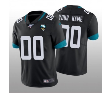 Men's Jacksonville Jaguars Custom Black Vapor Limited 100th Season Jersey