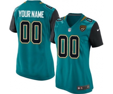 Women's Nike Jacksonville Jaguars Customized 2013 Green Game Jersey