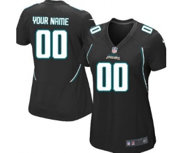 Women's Nike Jacksonville Jaguars Customized Black Limited Jersey