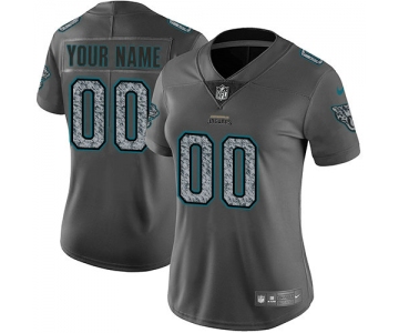 Women's Nike Jacksonville Jaguars Customized Gray Static Vapor Untouchable Jersey