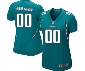 Women's Nike Jacksonville Jaguars Customized Green Game Jersey