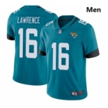 Men Jacksonville Jaguars #16 Trevor Lawrence Teal 2021 Draft Jersey