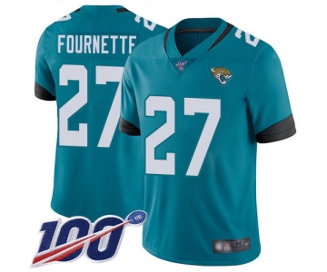 Jaguars #27 Leonard Fournette Teal Green Alternate Men's Stitched Football 100th Season Vapor Limited Jersey