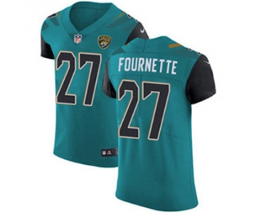 Men's Nike Jacksonville Jaguars #27 Leonard Fournette Teal Green Team Color Stitched NFL Vapor Untouchable Elite Jersey