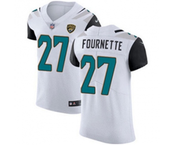 Men's Nike Jacksonville Jaguars #27 Leonard Fournette White Stitched NFL Vapor Untouchable Elite Jersey