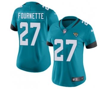 Nike Jacksonville Jaguars #27 Leonard Fournette Teal Green Team Color Women's Stitched NFL Vapor Untouchable Limited Jersey