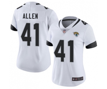 Jaguars #41 Josh Allen White Women's Stitched Football Vapor Untouchable Limited Jersey