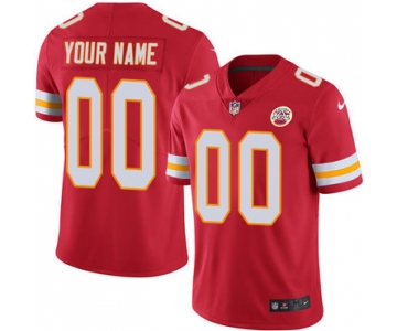 Men's Nike Kansas City Chiefs Home Red Customized Vapor Untouchable Limited NFL Jersey