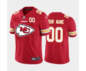 Nike Kansas City Chiefs Customized Red Team Big Logo Number Vapor Untouchable Limited Jersey