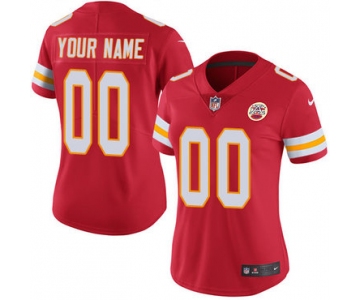 Women's Nike Kansas City Chiefs Home Red Customized Vapor Untouchable Limited NFL Jersey