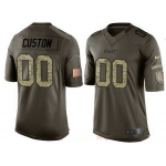 Youth Kansas City Chiefs Custom Olive Camo Salute To Service Veterans Day NFL Nike Limited Jersey