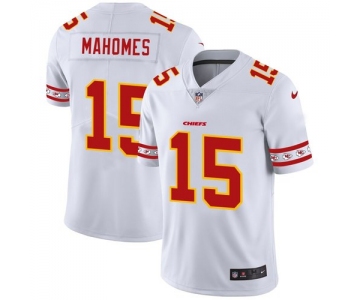 Kansas City Chiefs #15 Patrick Mahomes Nike White Team Logo Vapor Limited NFL Jersey