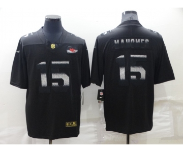 Men's Kansas City Chiefs #15 Patrick Mahomes Black 2022 Shadow Vapor Untouchable Stitched Nike Limited Jersey