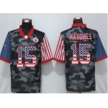 Men's Kansas City Chiefs #15 Patrick Mahomes USA Camo 2020 Salute To Service Stitched NFL Nike Limited Jersey